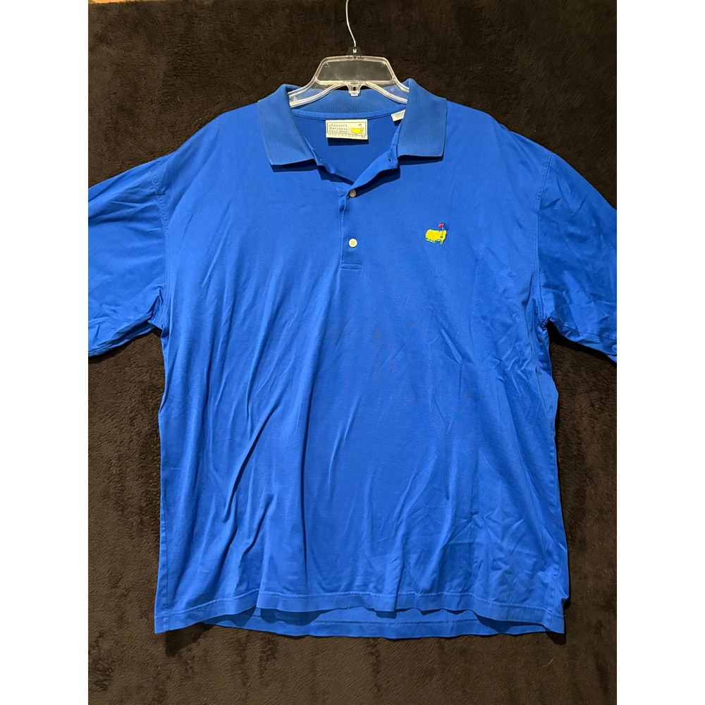 Slazenger Masters‎ Golf Polo Shirt Augusta National Golf Shop Blue XL